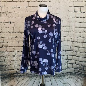 Banana Republic Purple Floral Blouse